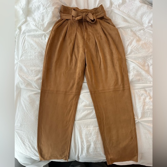 Free People Nightfall Vegan Suede Pants Size 2 - Picture 2 of 7